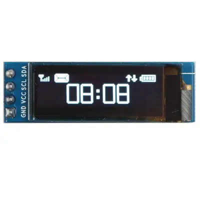 OLED display 0.91'' 128x32 3.3V Sinine ja valge I2C