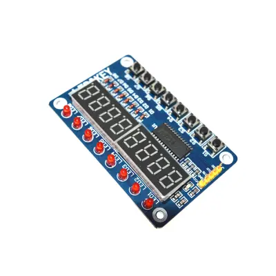 8-kohaline 10-segment LCD Punane 7...13.6V 5-pin juhtmega