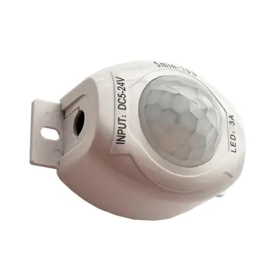 PIR Motion Sensor for LED 30s...10min 5-24V 60W 2.1/5.5 socket