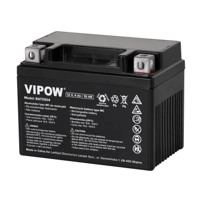 VIPOW MC type motorcycle battery 12V 3Ah