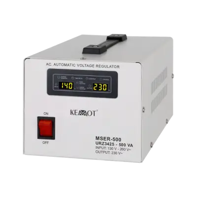 Automatic voltage stabilizer KEMOT MSER-500 (500 VA, servomotor)