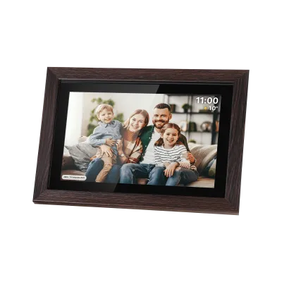 Kruger&Matz FRAMEO Wi-Fi Digital Photo Frame 10.1" Wooden Frame