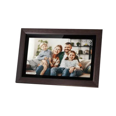 Kruger&Matz FRAMEO Wi-Fi Digital Photo Frame 15" Wooden Frame