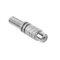 RCA pesa, nikkel, 2 triipu kaablile, must