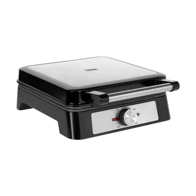 TEESA Waffle Maker, 4 waffles, 1600W, stainless steel, power regulation