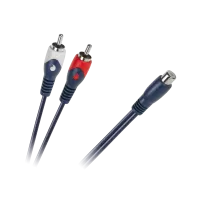 Kaabel 1 x RCA pesa - 2 RCA pistikut 0,2 m