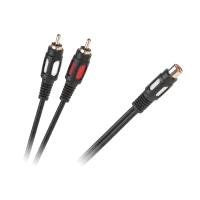 Kaabel 1RCA emane - 2 RCA isast pistikut 25cm