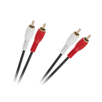Kaabel 2 x RCA - 2 x RCA 1,5 m must 4 mm
