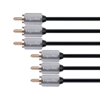 3RCA-3RCA komponentkaabel 1,8 m Kruger&Matz
