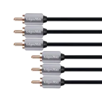 3RCA-3RCA komponentkaabel 3,0m Kruger&Matz