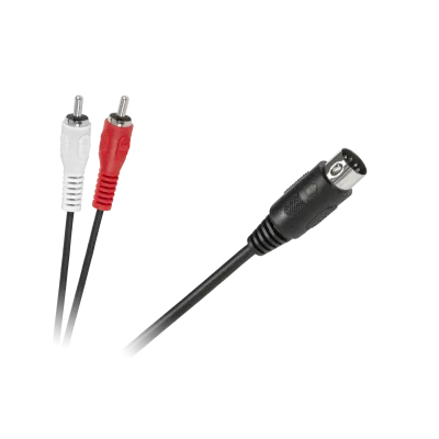DIN to 2 x RCA cable, 1.2m