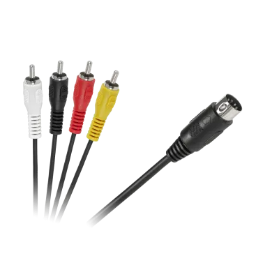 DIN-4 to 4 RCA Cable 1.8m