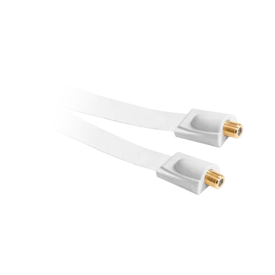 Cable F-socket to F-socket window HQ white