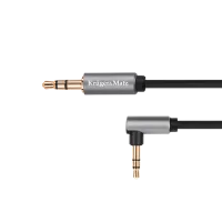 3.5mm stereo jack plug to 3.5mm stereo angled plug cable 1m Kruger&Matz Basic