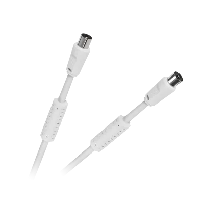 White TV-Video cable with filters, 15m