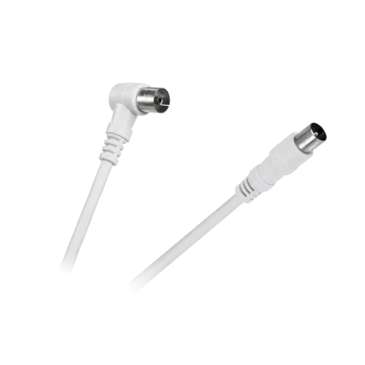 TV Cable - VIDEO angled - straight white 10m