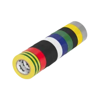 REBEL isoleerteibi komplekt (10 tk - 0,13 mm x 19 mm x 10 jardi) erinevad värvid