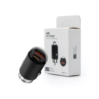 30W Car Charger BLACK PD3.0+QC4.0
