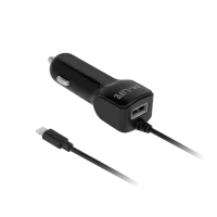 Автомобильное зарядное устройство M-Life для Apple iPhone, iPad + USB 2100 мА