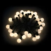 Rebel Outdoor Christmas Lights - Garland (Balls), Warm White, 230V