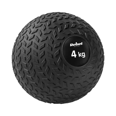 Väike meditsiinipall taastusravi harjutusteks Slam Ball 23cm 4kg, REBEL ACTIVE
