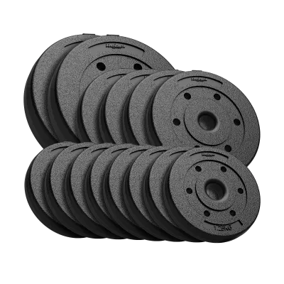 Bitumen weight set 30kg (8x1.25kg + 4x2.5kg + 2x5kg), 31mm hole, REBEL ACTIVE