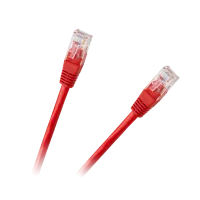 UTP-kaabel, 8c pistik-pistik, 0,5 m, CCA, punane
