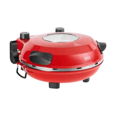 TEESA SUPREME + Pizza Oven, 1200 W, 32 cm, Window, Removable Stone, Two-Heater Control