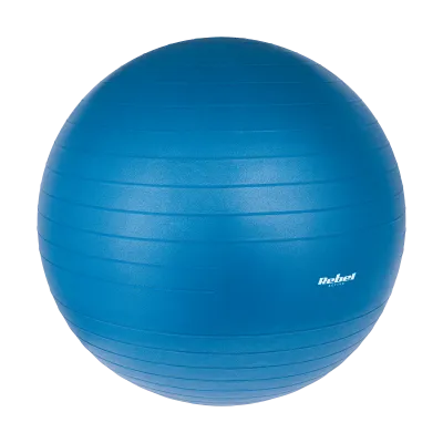 Võimlemispall taastusraviks 65cm käsipumbaga, sinine, REBEL ACTIVE