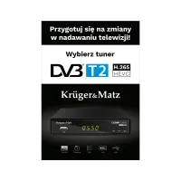 Kruger&Matz DVB-T2 tuuneri plakat