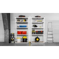 Metallist hoiuriiul 180x90x40 hõbedane Rebel