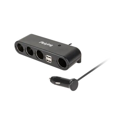 Auto sigaretisüütaja pesa jagaja x4 kaabli ja USB-ga