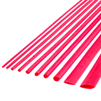 Heat shrink tubing 10.0 mm - 1 m red Rebel
