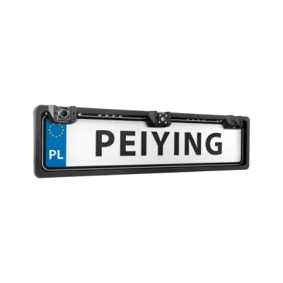 Peiyingi auto tagurduskaamera koos parkimisanduriga numbrimärgi raamis
