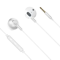 Kruger&Matz B2 valged kõrvasisesed kõrvaklapid mikrofoniga