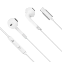 Kruger&Matz C2 USB-C kõrvasisesed kõrvaklapid mikrofoniga - valge