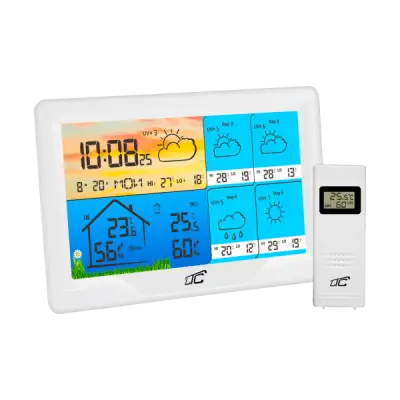 SMART weather station with color display, white, TYUA LXSTP08BS