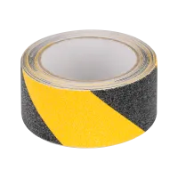 REBEL libisemisvastane teip (0,75 mm x 50 mm x 5 m) must ja kollane