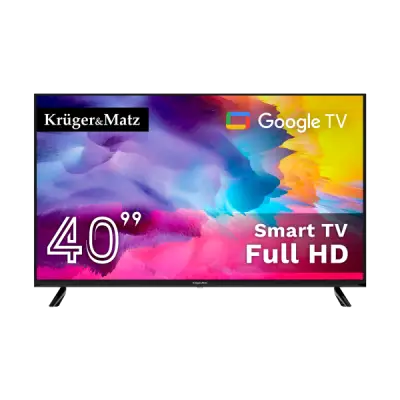 Kruger&Matz 40" FHD Google TV DVB-T2/T/C H.265 HEVC teler