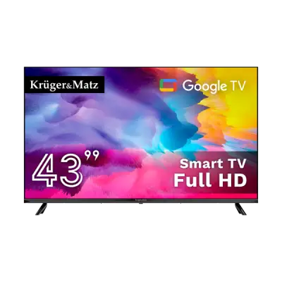 Kruger&Matz 43" FHD Google TV 5.0 DVB-T2/T/C H.265 HEVC teler