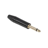 Jack 6.3 mm mono plug HQ black
