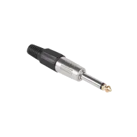 Jack 6,3 mm mono pistik HQ must