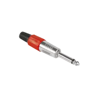 6,3 mm mono pistik HQ punane