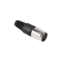 Microphone plug male black