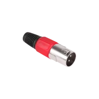 Microphone plug male red