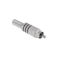 RCA pistik, nikkel, kolm triipu, Cabletech