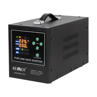 KEMOT PROsinus-1000-LFP4 uninterruptible power supply with pure sine wave inverter and 12V 230V 1000VA/700W charging function