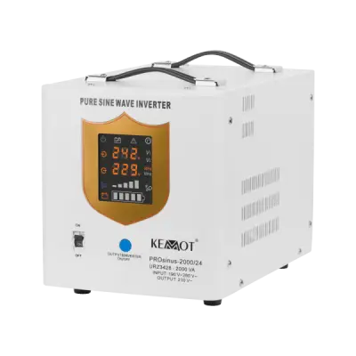 KEMOT PROsinus-2000/24 uninterruptible power supply, pure sine wave inverter with charging function 24V 230V 2000VA/1400W