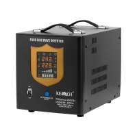 KEMOT PROsinus-2600/24 katkematu toiteallikas (UPS) puhas siinuslaine inverter laadimisfunktsiooniga 24V 230V 2600VA/1800W - must värv