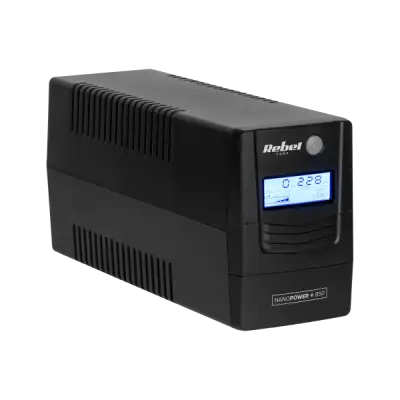 Computer UPS REBEL Nanopower Plus 850 (offline, 850VA / 480W, 230 V, 50Hz, LCD, USB, RJ45)
